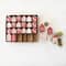 Hello Honey® Red, White & Natural Wood House Advent Calendar Set